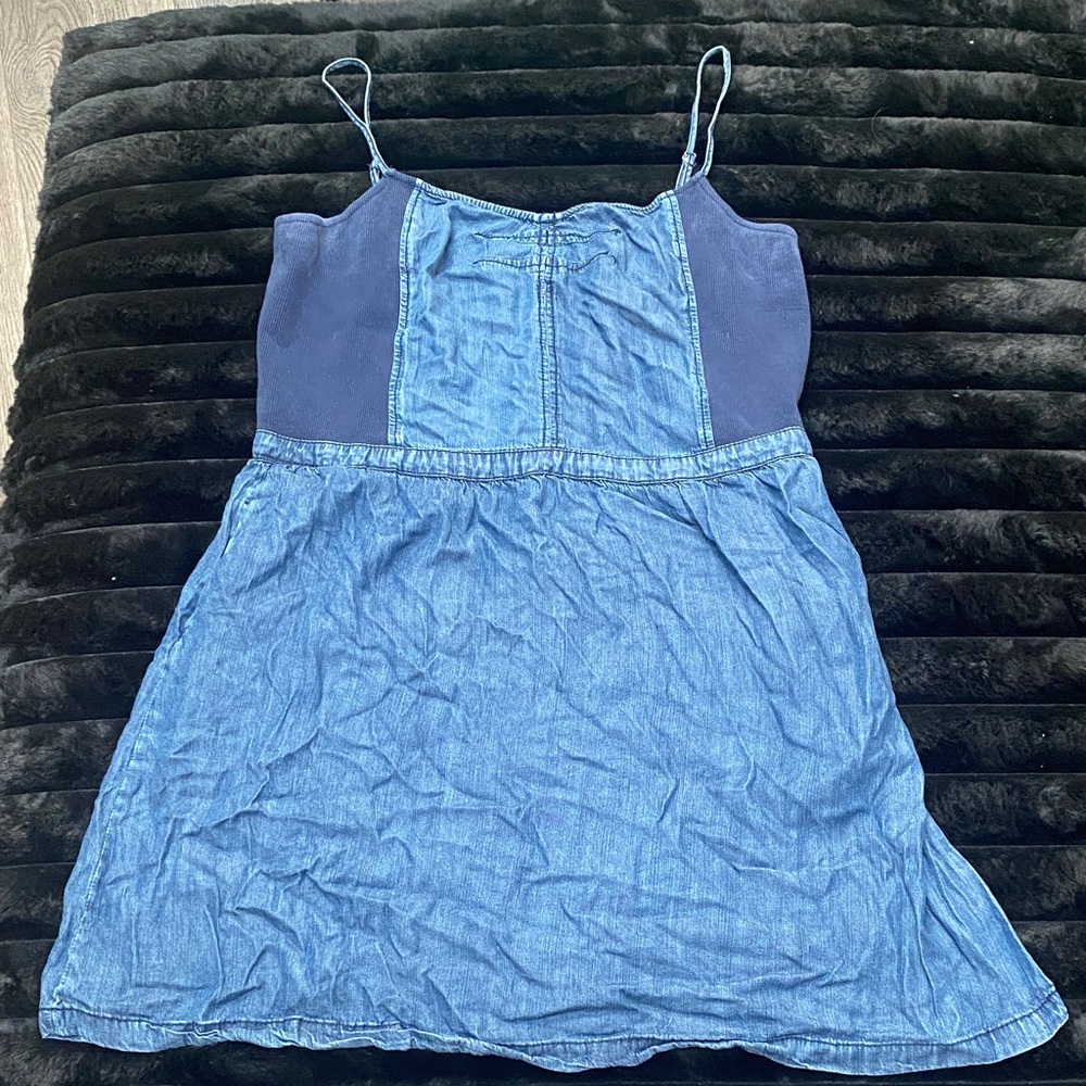 Maurices Light Blue Denim Dress